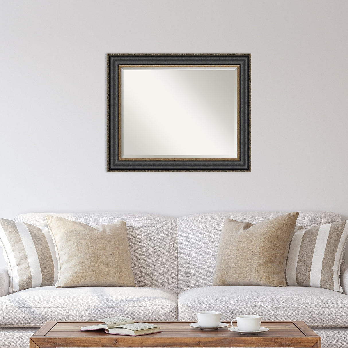 Beveled Wall Mirror - Thomas Black Bronze Frame - Thomas Black Bronze