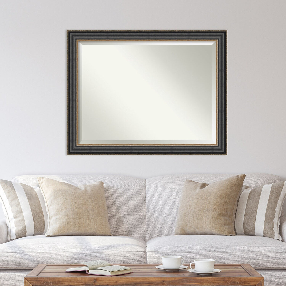 Beveled Wall Mirror - Thomas Black Bronze Frame - Thomas Black Bronze