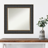 Beveled Wall Mirror - Thomas Black Bronze Frame - Thomas Black Bronze