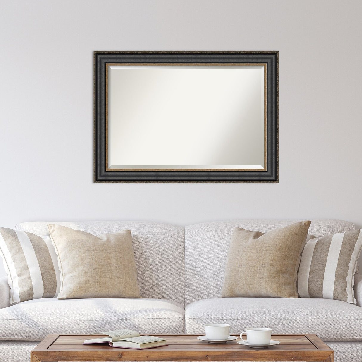 Beveled Wall Mirror - Thomas Black Bronze Frame - Thomas Black Bronze