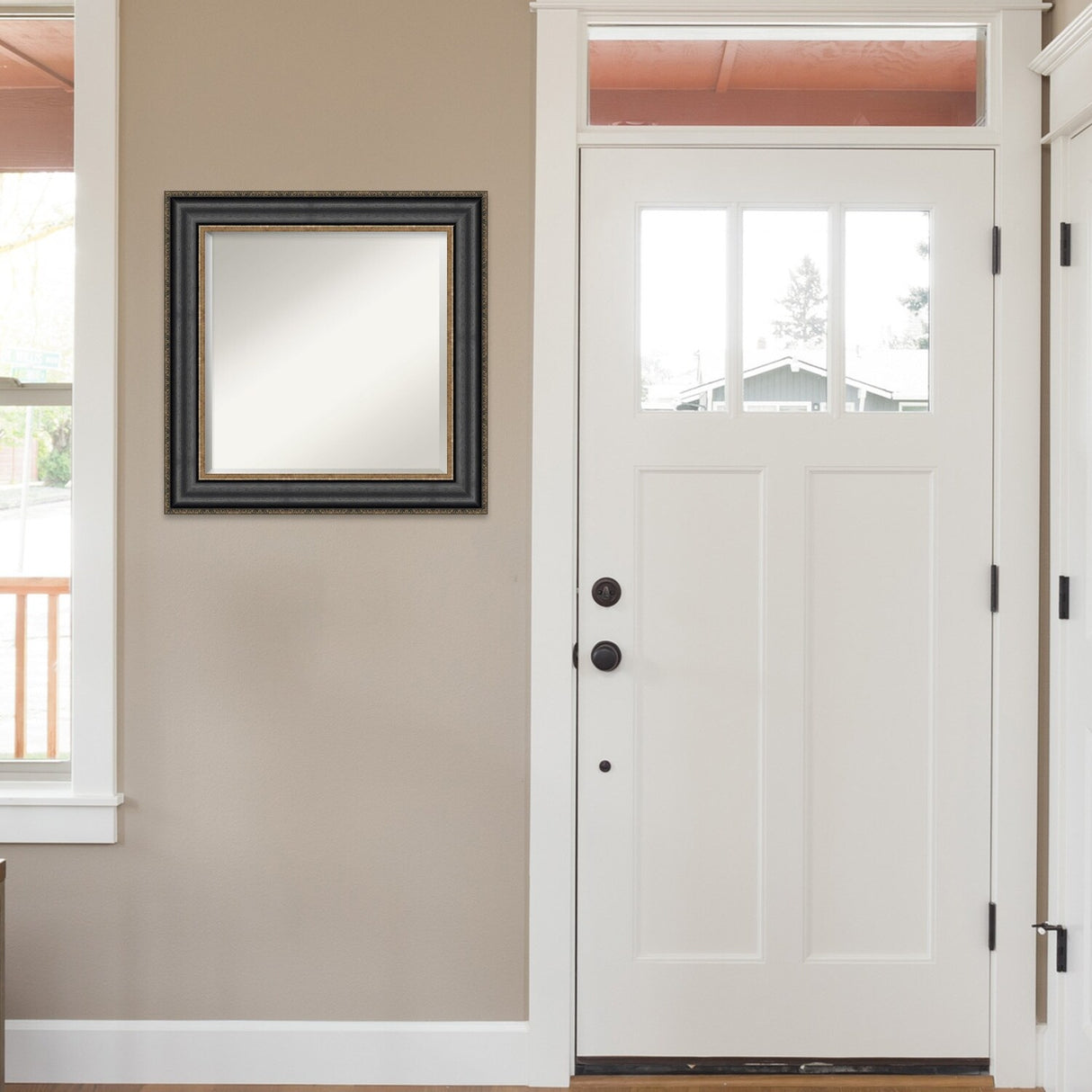 Beveled Wall Mirror - Thomas Black Bronze Frame - Thomas Black Bronze