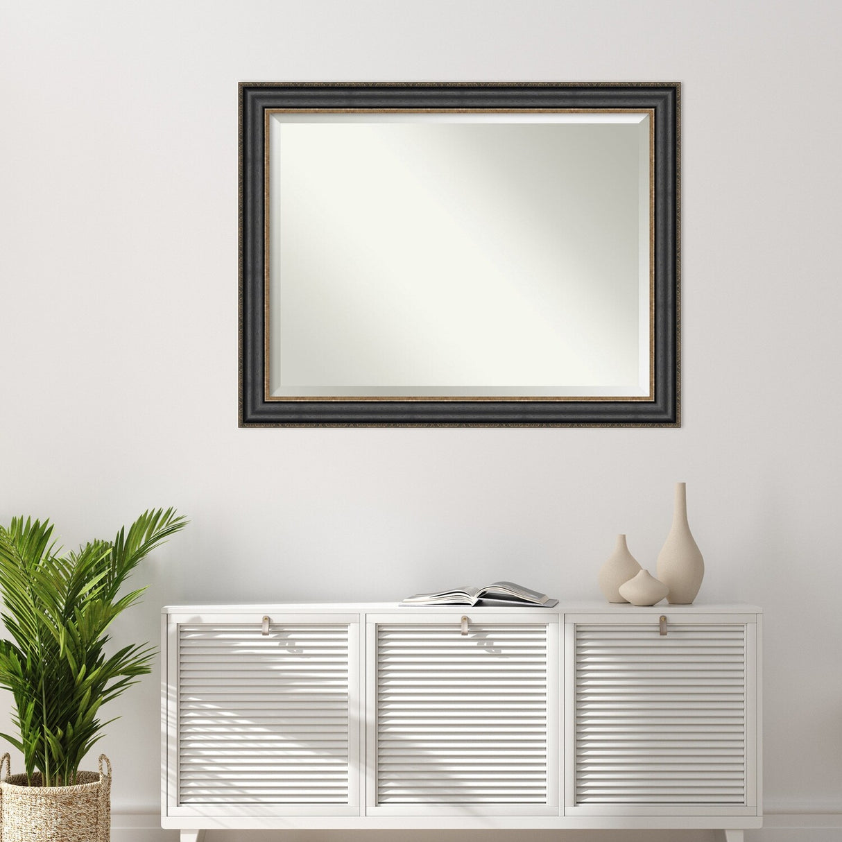 Beveled Wall Mirror - Thomas Black Bronze Frame - Thomas Black Bronze