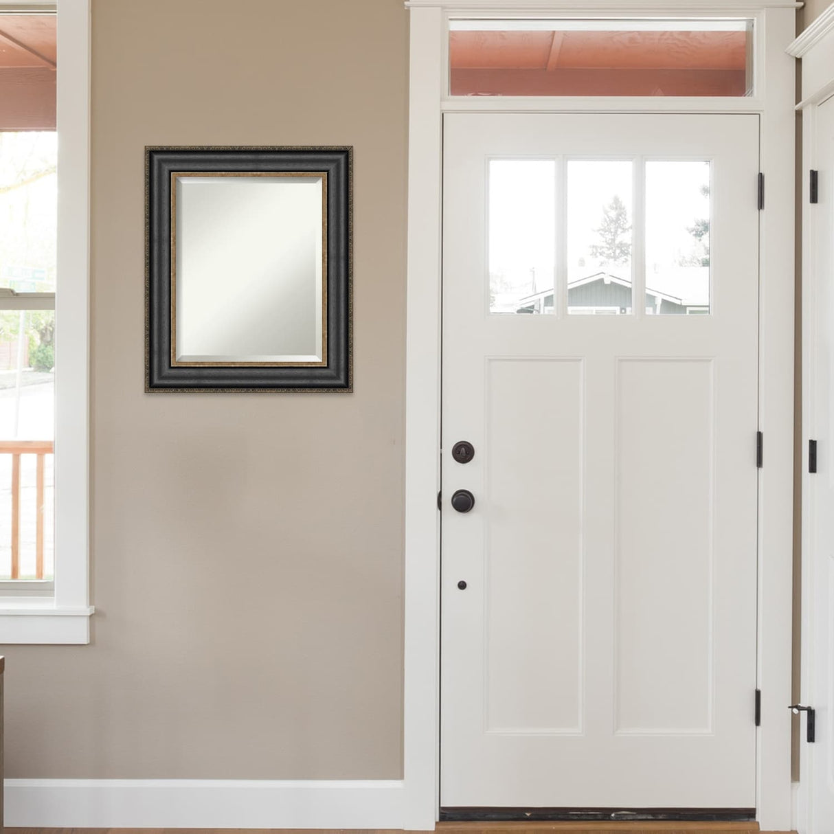 Beveled Wall Mirror - Thomas Black Bronze Frame - Thomas Black Bronze