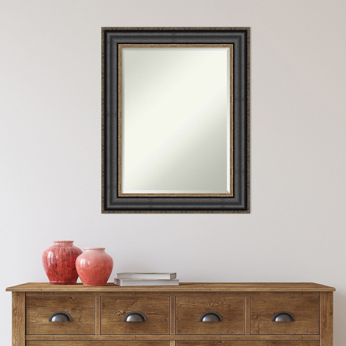 Beveled Wall Mirror - Thomas Black Bronze Frame - Thomas Black Bronze