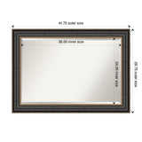 Beveled Wall Mirror - Thomas Black Bronze Frame - Thomas Black Bronze