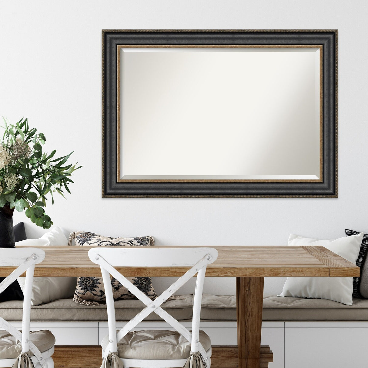 Beveled Wall Mirror - Thomas Black Bronze Frame - Thomas Black Bronze