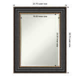 Beveled Wall Mirror - Thomas Black Bronze Frame - Thomas Black Bronze
