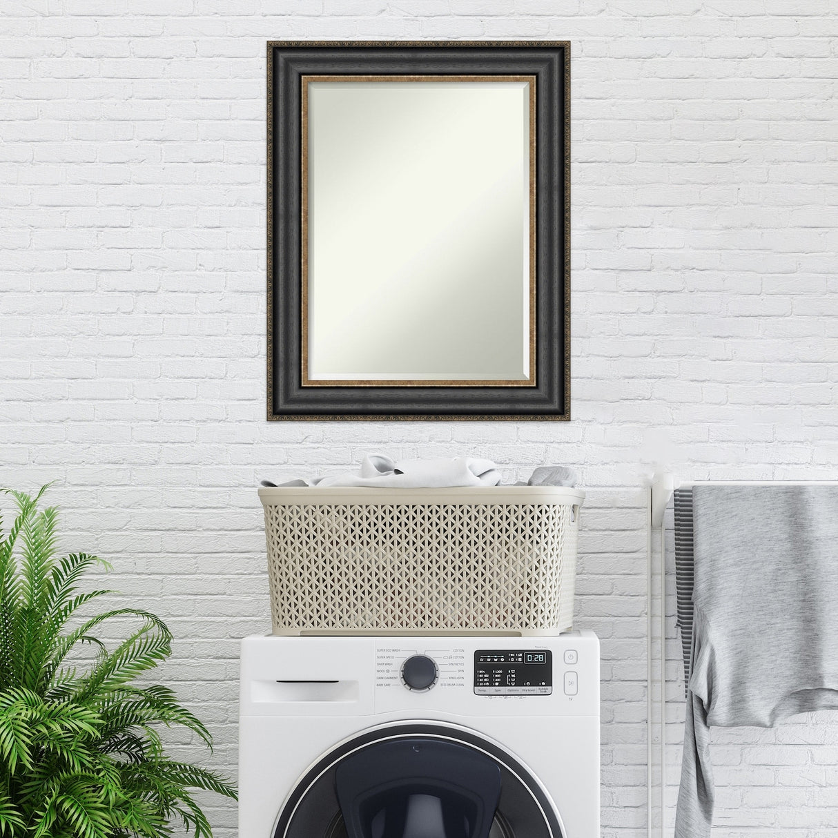 Beveled Wall Mirror - Thomas Black Bronze Frame - Thomas Black Bronze