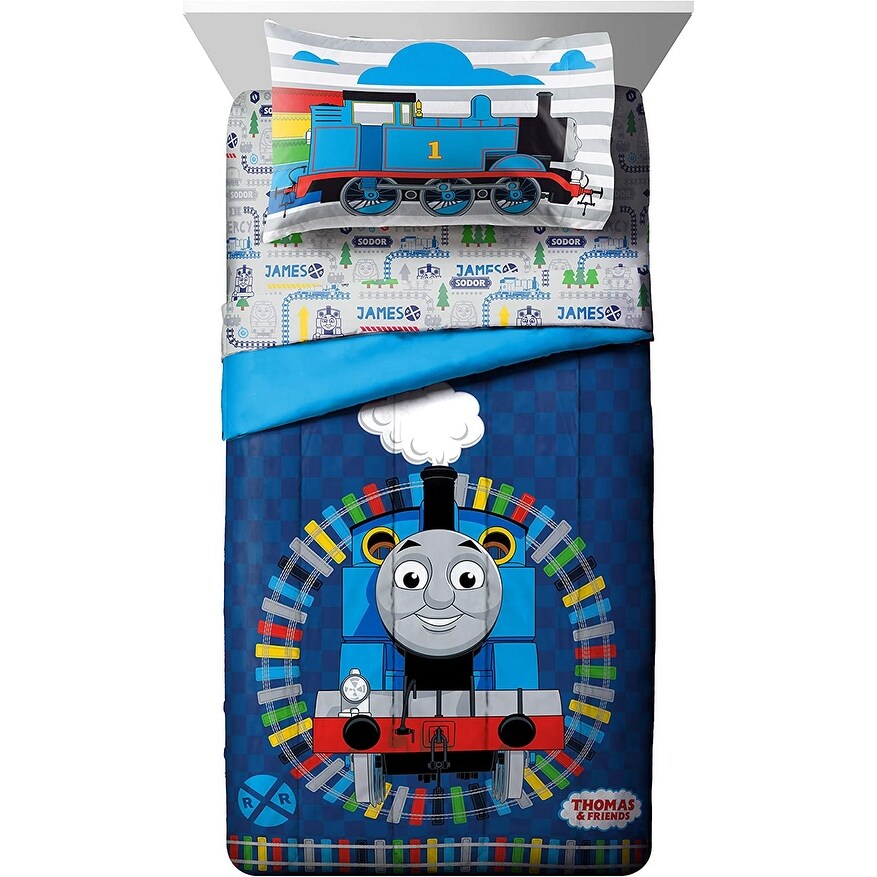 Thomas & Friends Stitch In Time 4 Piece Toddler Bed Set