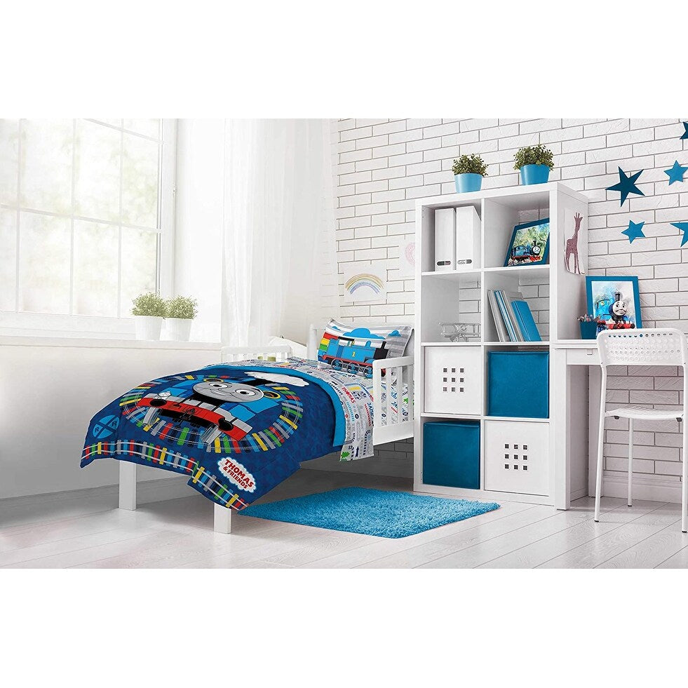 Thomas & Friends Stitch In Time 4 Piece Toddler Bed Set