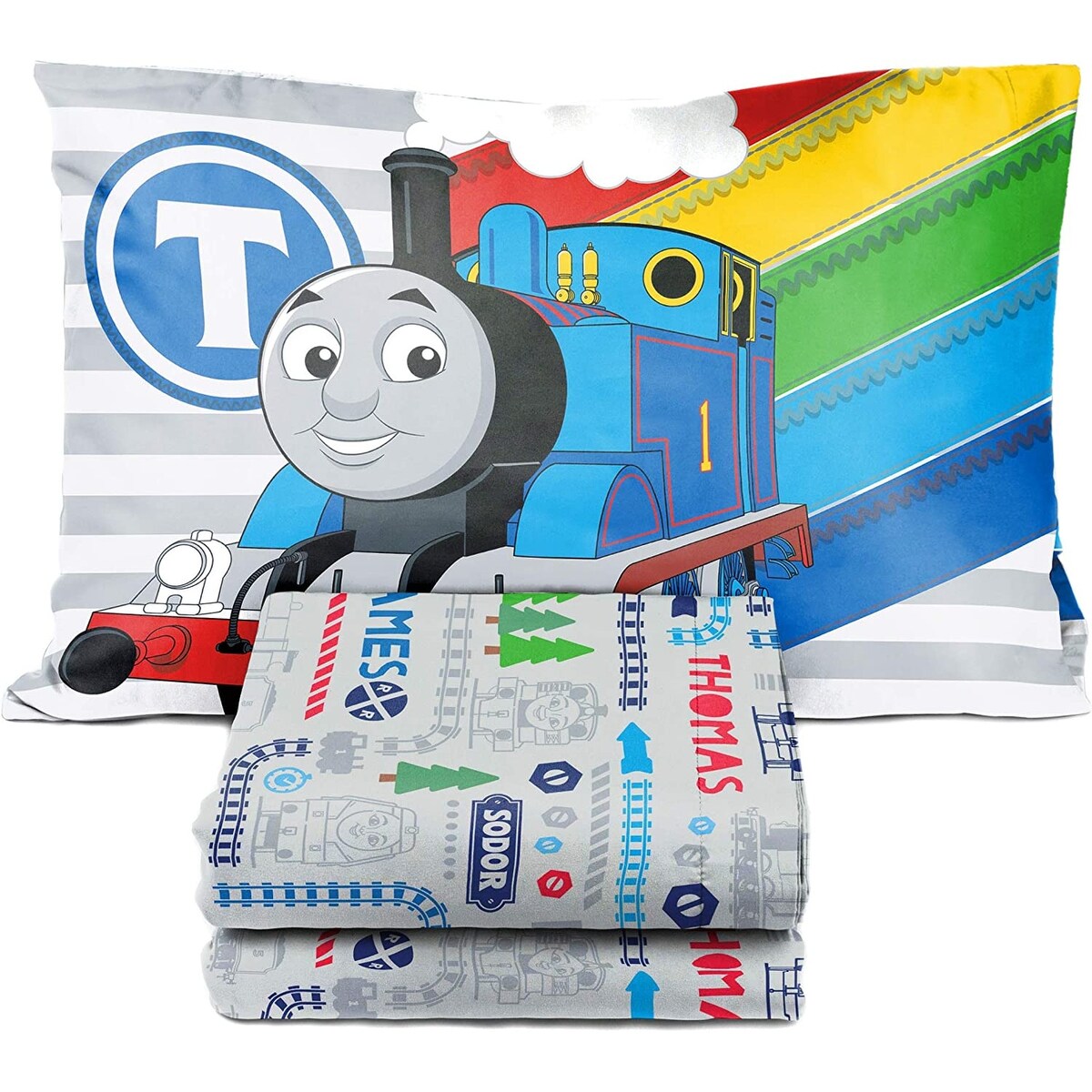 Thomas & Friends Stitch In Time 4 Piece Toddler Bed Set