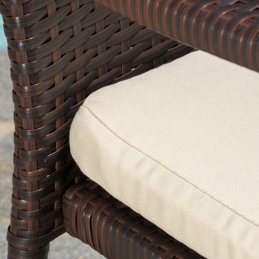 Thompson Outdoor 7-piece Wicker Dining Set with Cushions by Christopher Knight Home
