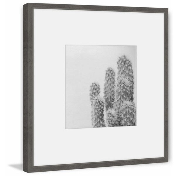 'Thorny Cacti' Framed Painting Print - Multi-Color