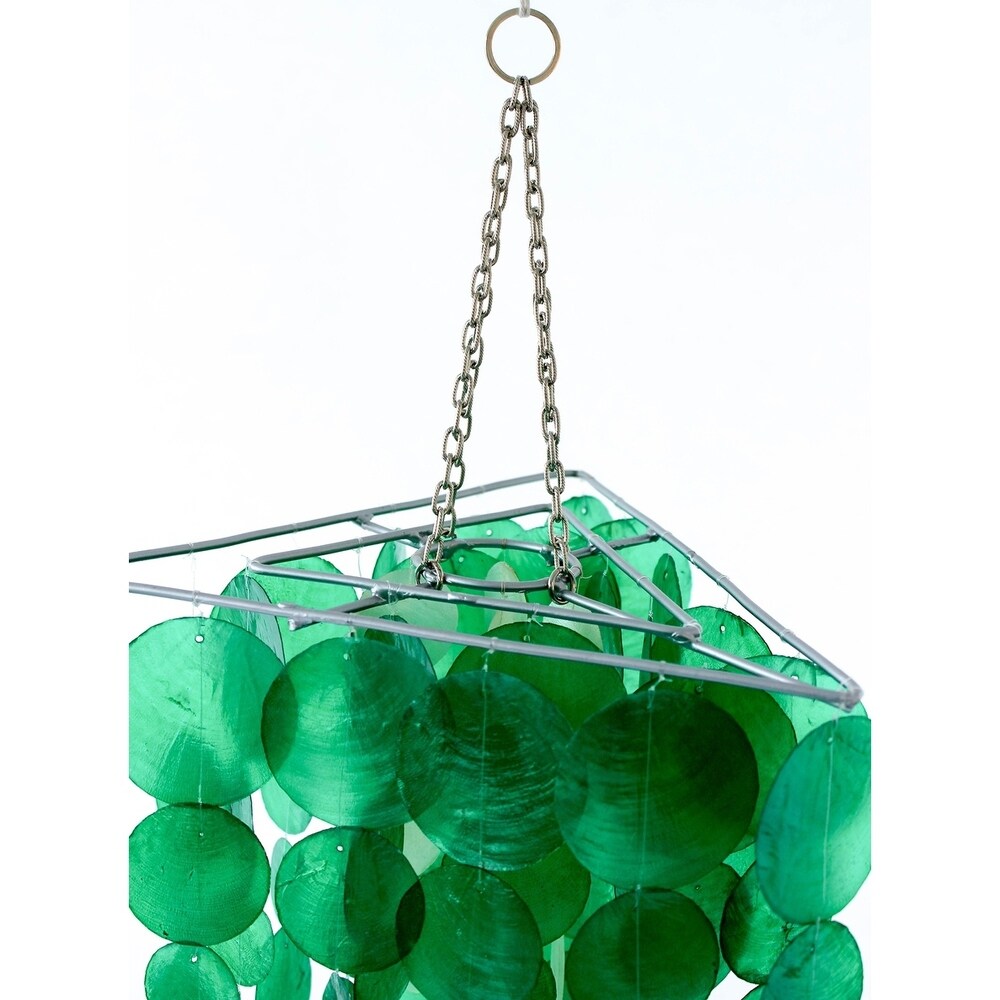 Three Color Capiz Mini Chandelier