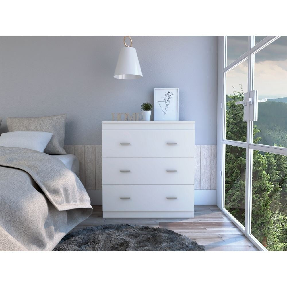 Three Drawer Dresser Superior Top Handles