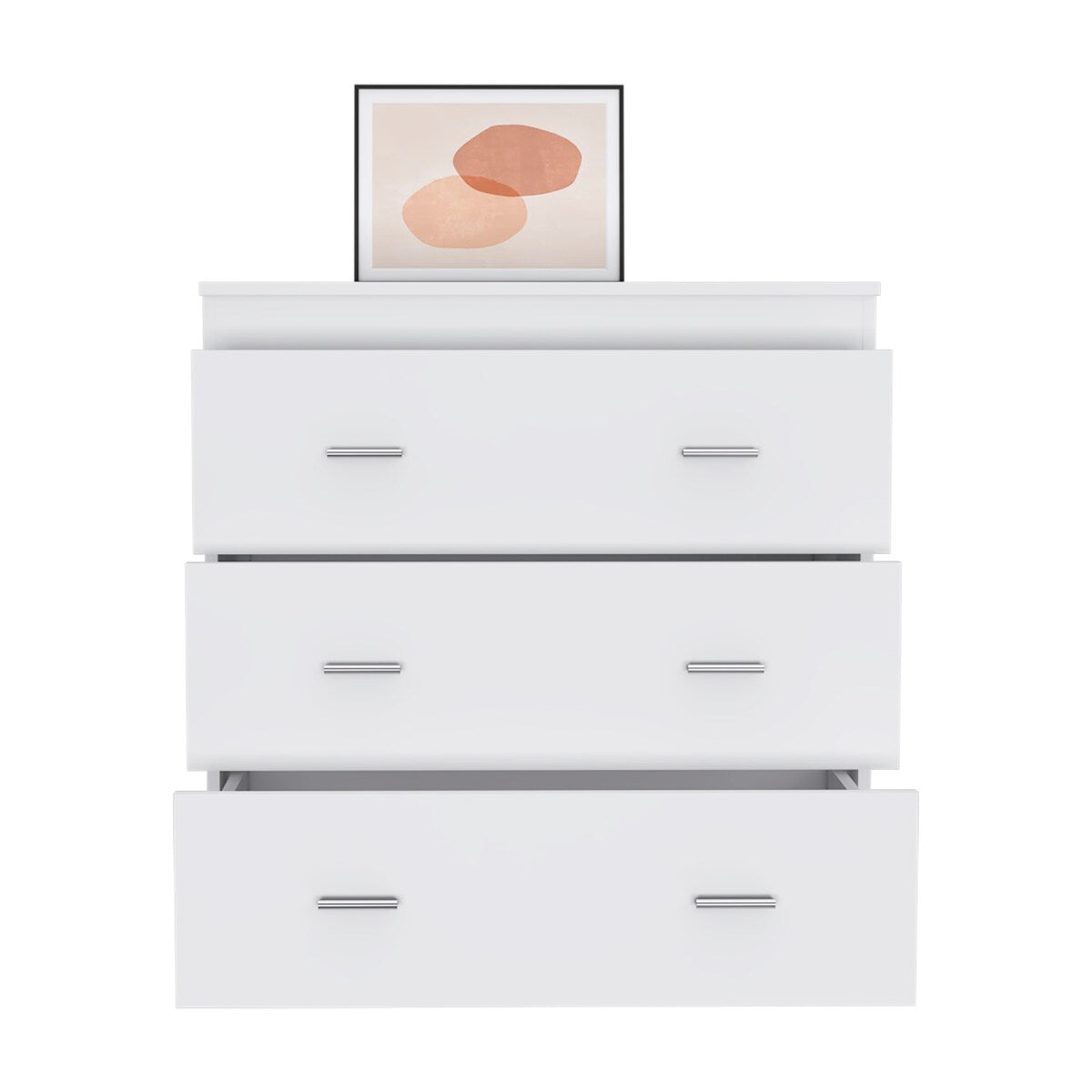 Three Drawer Dresser Superior Top Handles