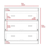 Three Drawer Dresser Superior Top Handles