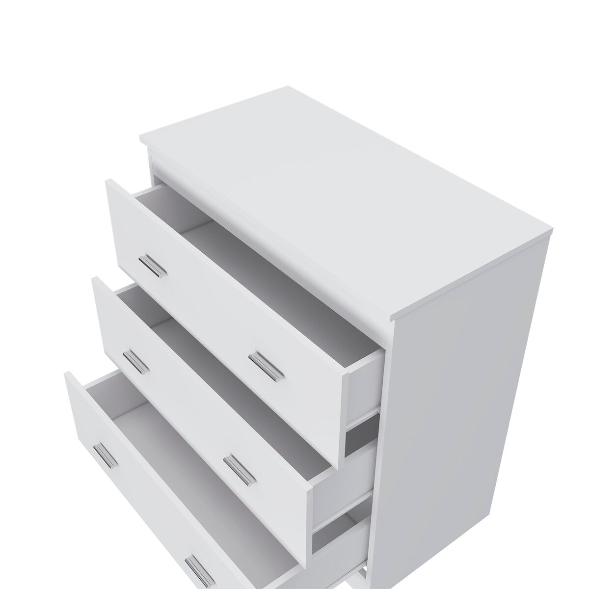Three Drawer Dresser Superior Top Handles