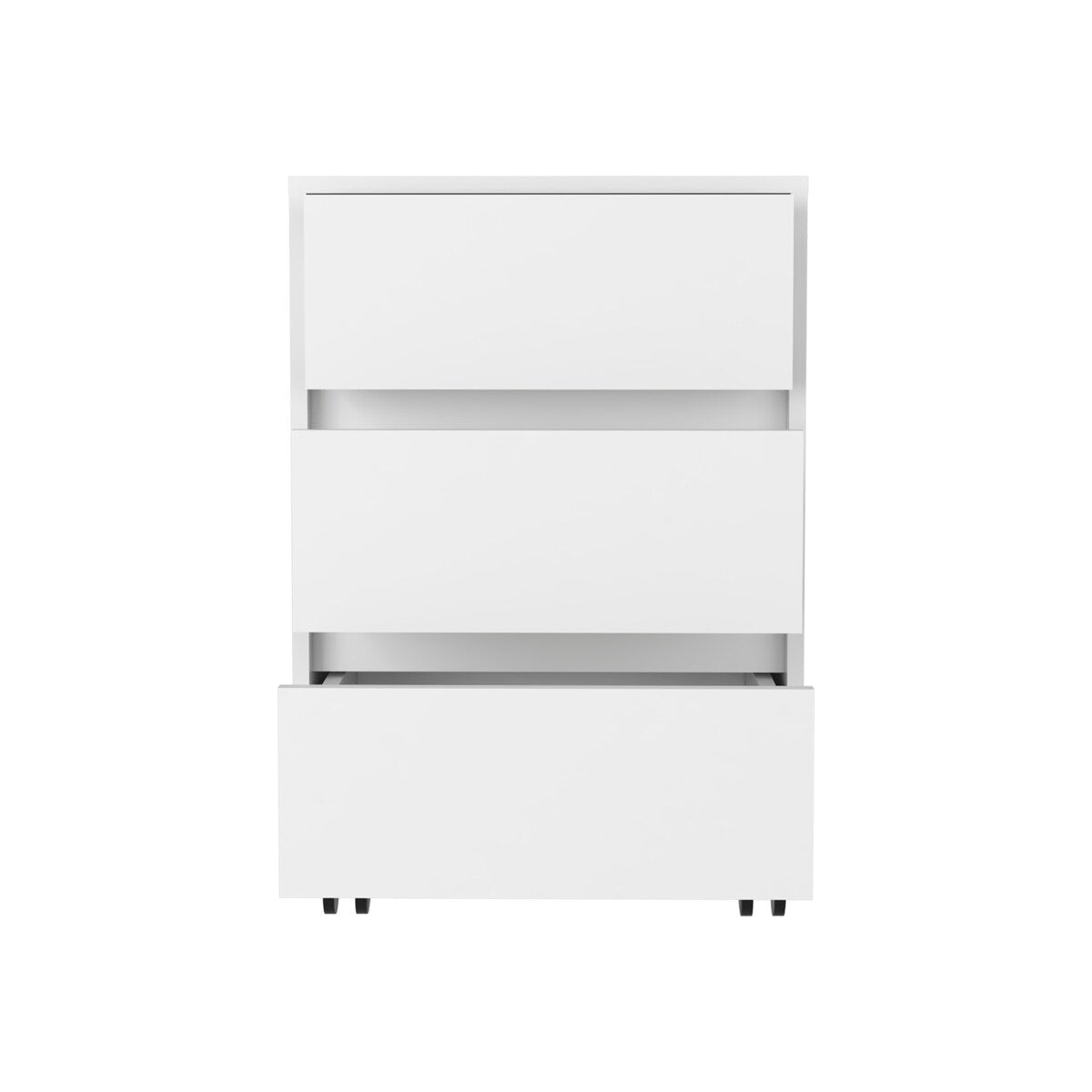 Three Drawers Filing Cabinet And Roller Blade Glide