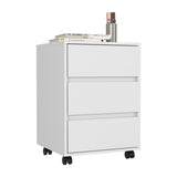 Three Drawers Filing Cabinet And Roller Blade Glide