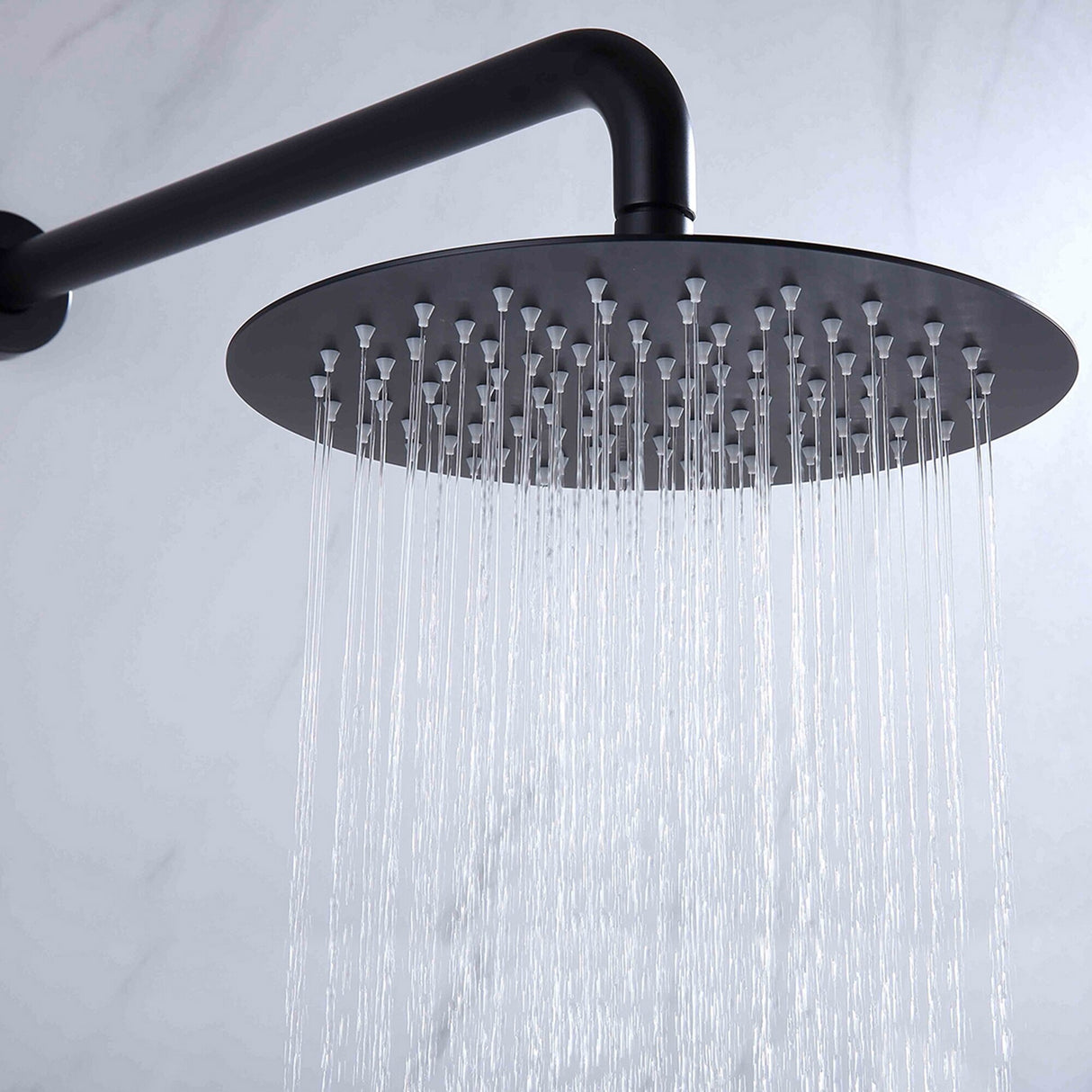 Three Handles Double Functions Complete Shower System With Rough-In Valve