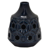 Three Hands - 76994 - 9 " Ceramic Vase in Gray - 7 x 7 x 9