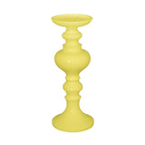 Three Hands Decorative Yellow Resin Candleholder