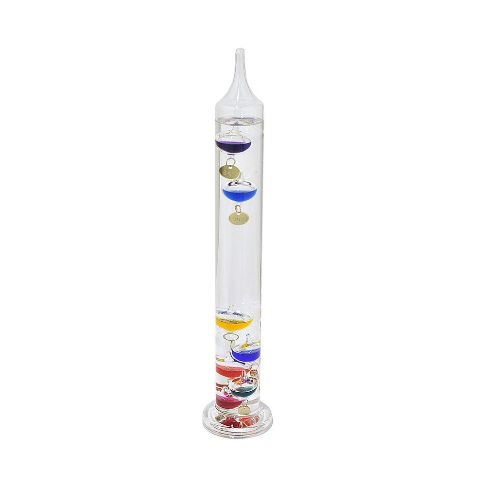 Three Hands Glass Galileo Thermometer