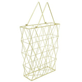 Three Hands Metal Magazine Holder-Gold