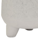 Three Hands Planter Footed in White Terracotta 5in L x 5in W x 5in H