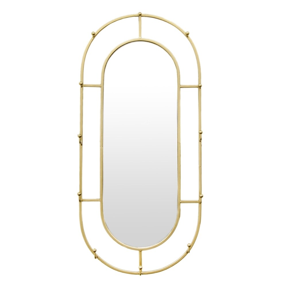Three Hands Wall Mirror With Hooks
