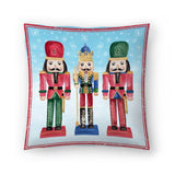 Three Nutcrackers by PI Holiday Collection - Decorative Throw Pillow