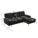 Three-Seat Simple And Stylish Indoor Modular Sofa