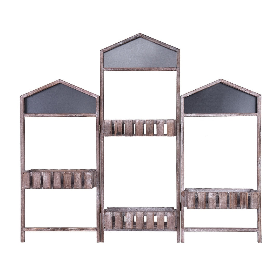 Three door Screen Storage Decorative Flower Frame Decoration