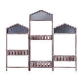 Three door Screen Storage Decorative Flower Frame Decoration