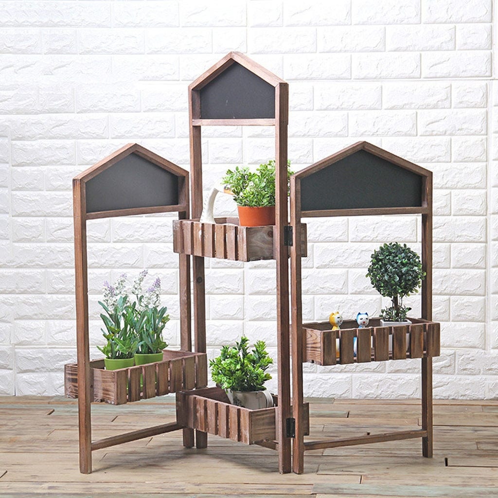 Three door Screen Storage Decorative Flower Frame Decoration