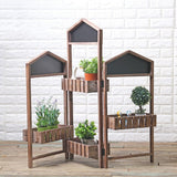 Three door Screen Storage Decorative Flower Frame Decoration