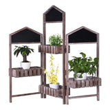 Three door Screen Storage Decorative Flower Frame Decoration