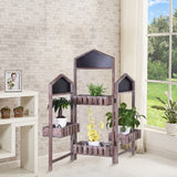 Three door Screen Storage Decorative Flower Frame Decoration