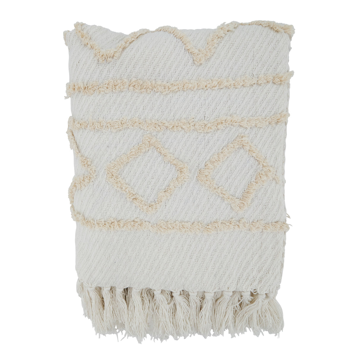 Throw Blanket With Diamond Embellished Design