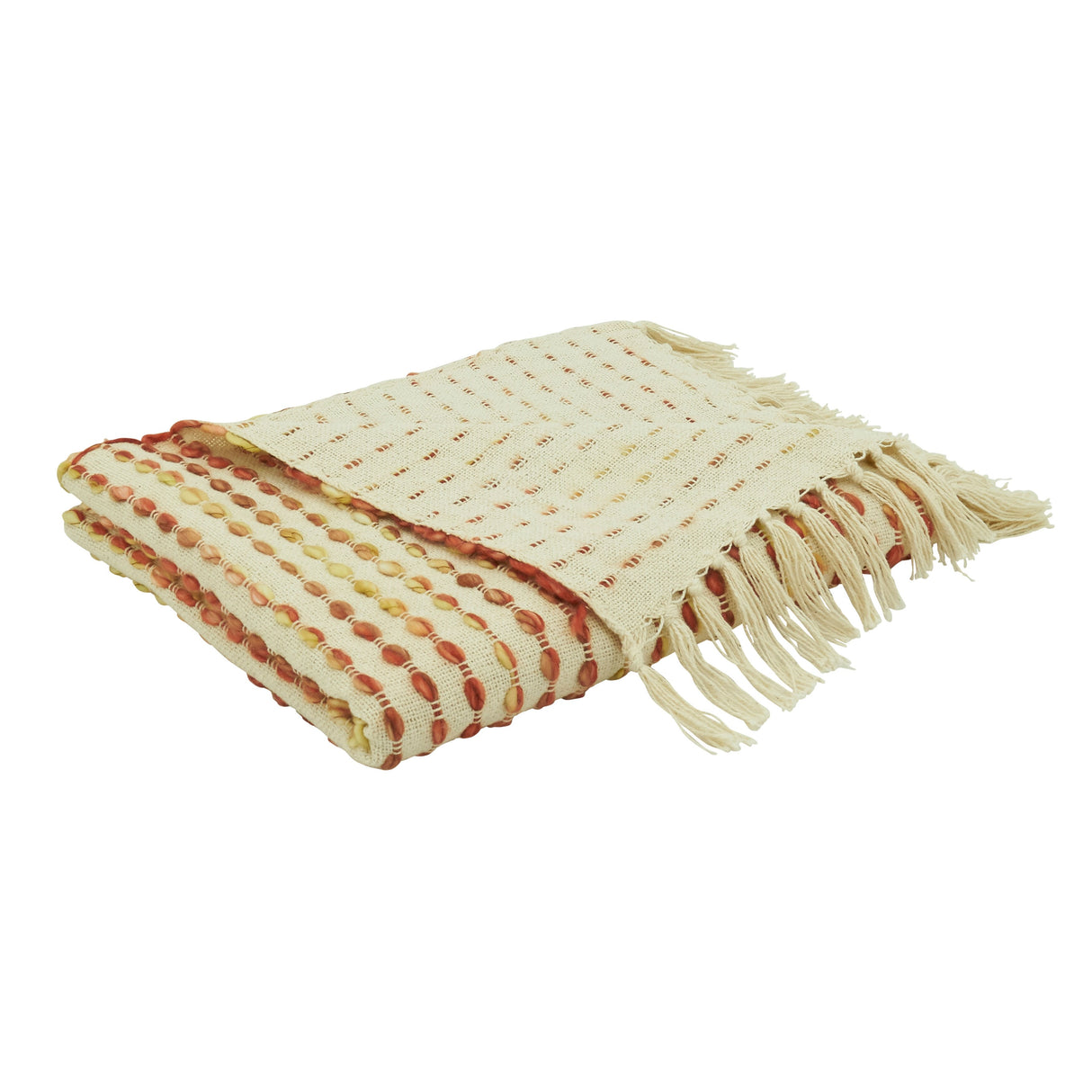 Throw Blanket With Stripe Design