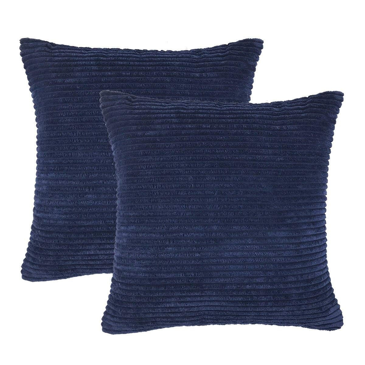 Throw Pillow Cover Corduroy Velvet Decorative Euro Cushion Case