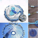 Throws easier Fine Fish Aluminum Ring Monofilament Thread Throwing Net Saltwater Fishing Casts Net Feels softer