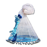 Throws easier Fine Fish Aluminum Ring Monofilament Thread Throwing Net Saltwater Fishing Casts Net Feels softer