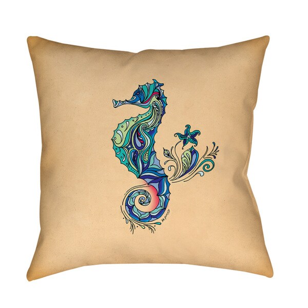 Seahorse Throw/ Floor Pillow