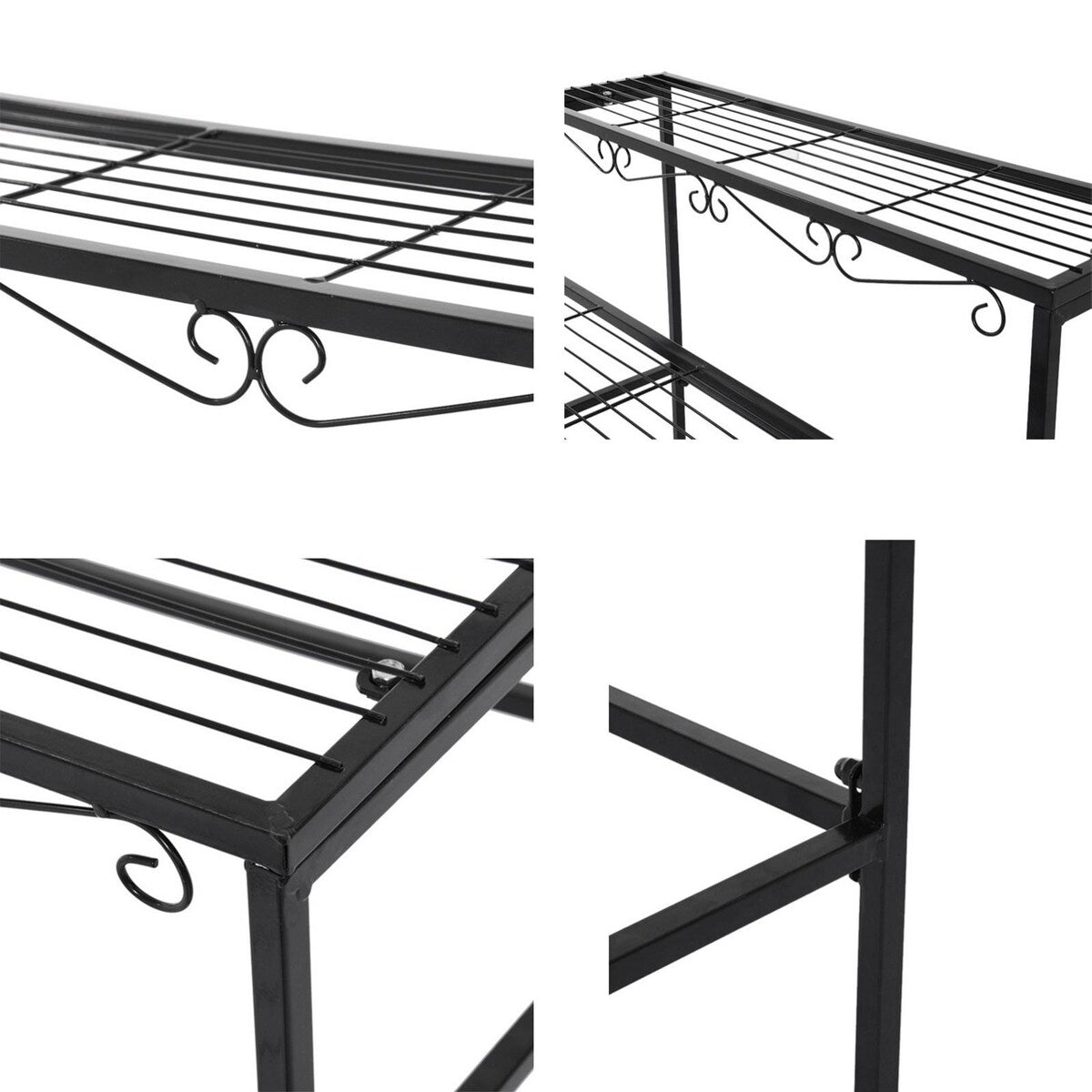 Tiered Plant Stand Outdoor Metal 3 Tier Stands For Multiple Plants Ladder Potted