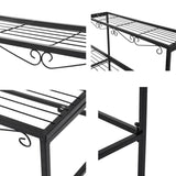 Tiered Plant Stand Outdoor Metal 3 Tier Stands For Multiple Plants Ladder Potted