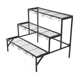 Tiered Plant Stand Outdoor Metal 3 Tier Stands For Multiple Plants Ladder Potted