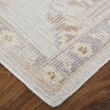 Tierney Eco Friendly PET Oushak Rug, Vapor Gray/Bone/Tan, Area Rug