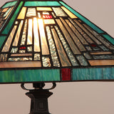Tiffany-Style Mission Design 1-light Blackish Bronze Table Lamp